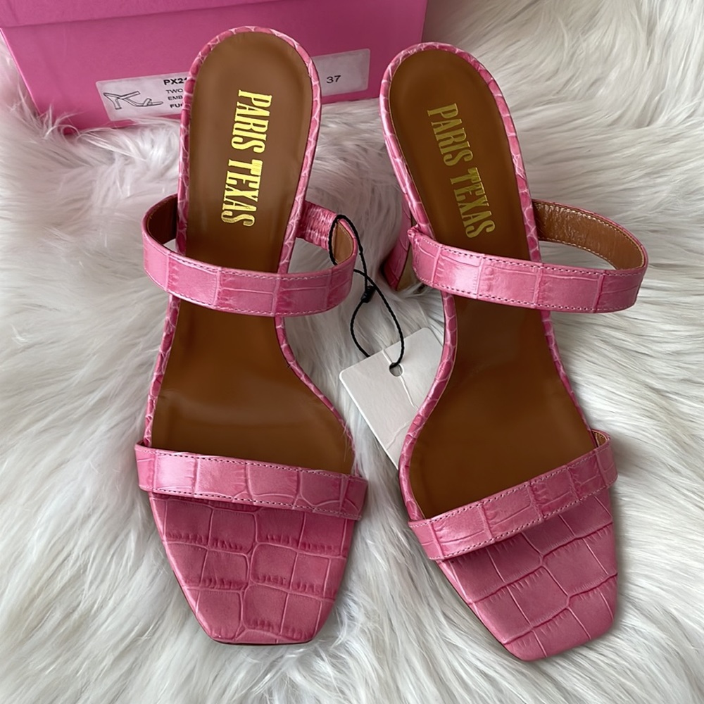 ⭐️HP! Paris Texas two strap pink mule - Picture 5 of 9